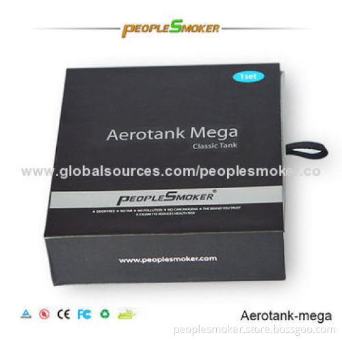 Aerotank Mega Clearomizers, Upgrade Dual-coil, Resistance of 2.0 Ohms, 3.8mL Large Capacity